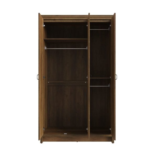 Boston 3 Door Wardrobe Knotty Oak design bedroom loft studio - Image 5