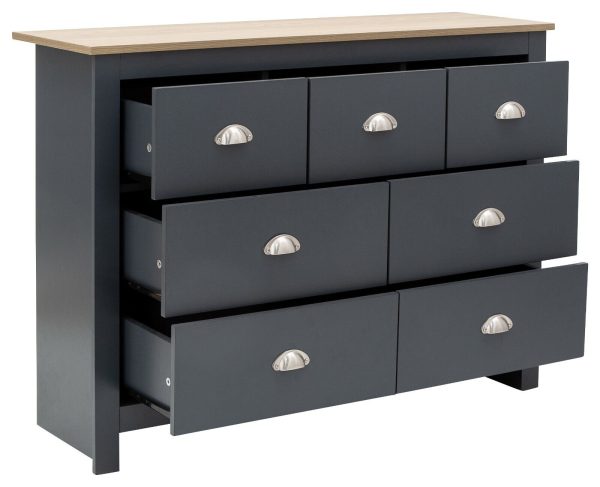 GFW Lancaster Merchants Chest - Slate Blue Sideboard - Image 4