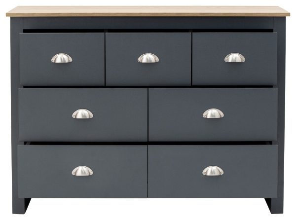 GFW Lancaster Merchants Chest - Slate Blue Sideboard - Image 6