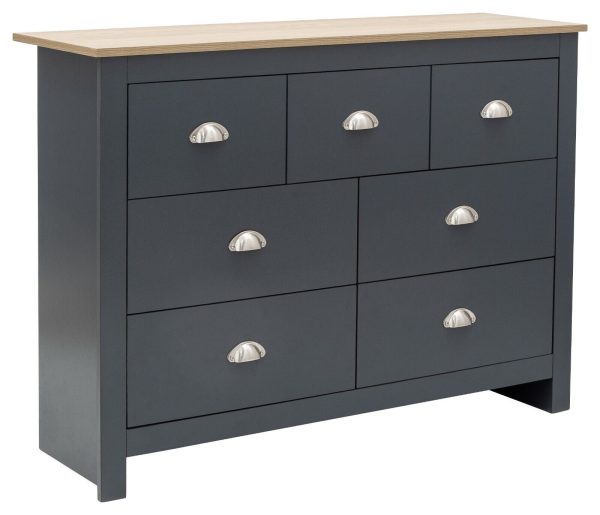 GFW Lancaster Merchants Chest - Slate Blue Sideboard