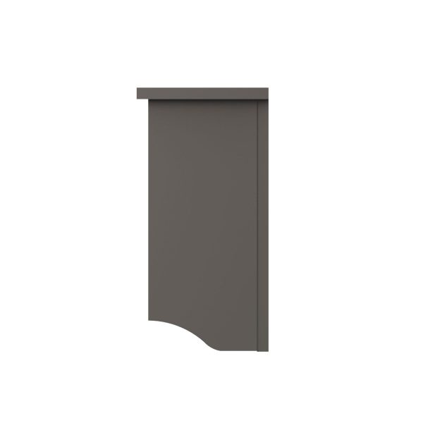 GREY Kempton Wall Rack Storage Unit Shelf Holder Coat Jacket - Image 6