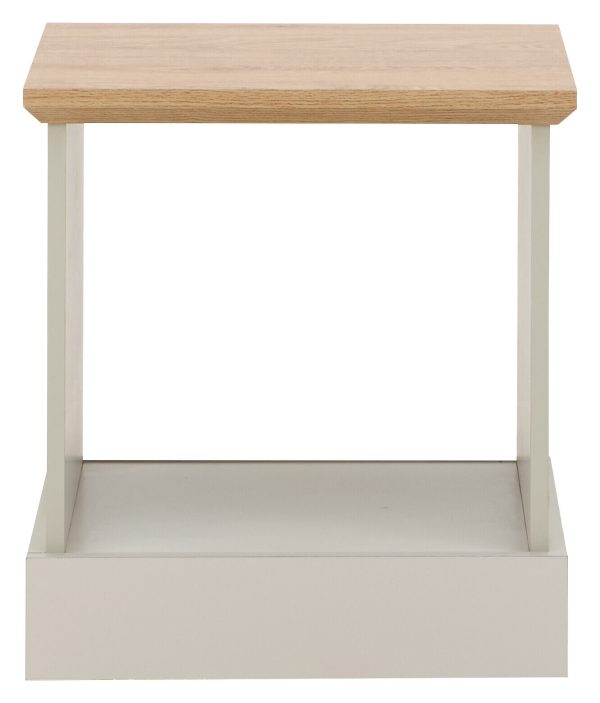 Kendal Lamp Table Grey Oak colour top - Image 3