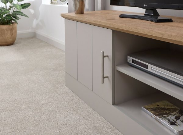 Kendal Small TV Unit Grey Oak colour top - Image 8