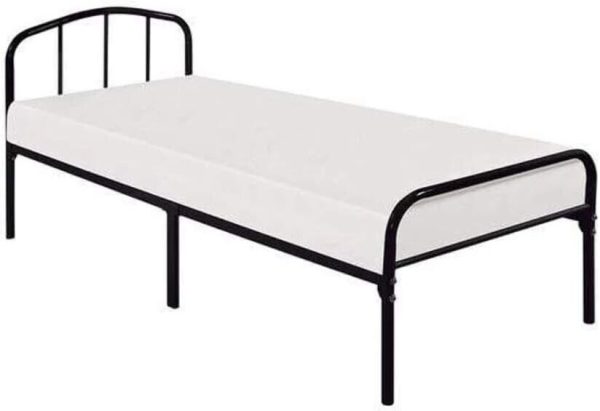 Low Foot End Metal Bedframe -Black -3ft Single (also in white and more sizes)