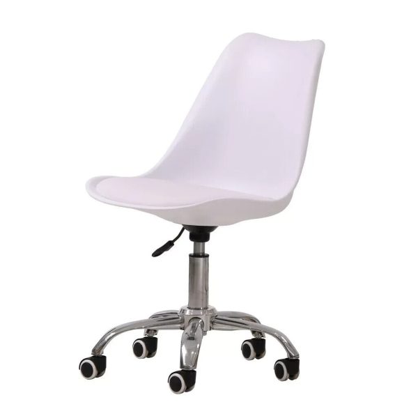 NEW ORSEN WHITE SWIVEL OFFICE CHAIR STUDY  - New but not original Packaging