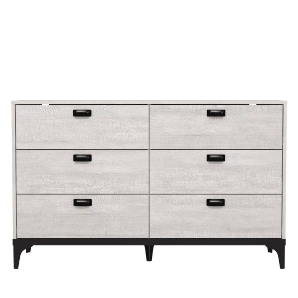 Truro Large 6 Drawer Chest of Drawers, Dusty Grey Oak Quality Materials - Image 5