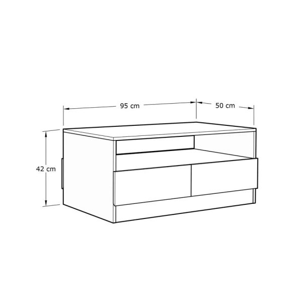 Catania Coffee Table Euro Oak - Image 4