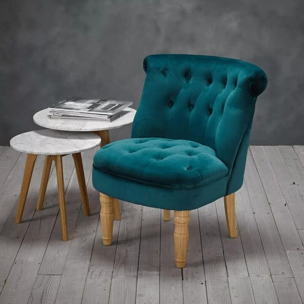 Charlotte Velvet Chair in Teal  Brand New Free Delivery