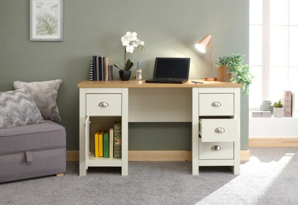 Lancaster bedroom furniture Study Desk Dresser - Cream - Image 11