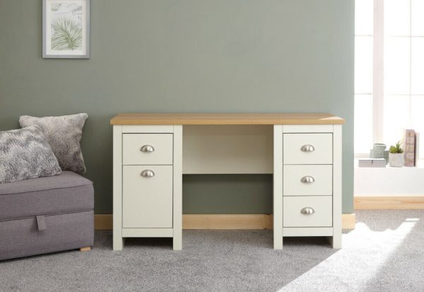 Lancaster bedroom furniture Study Desk Dresser - Cream - Image 12