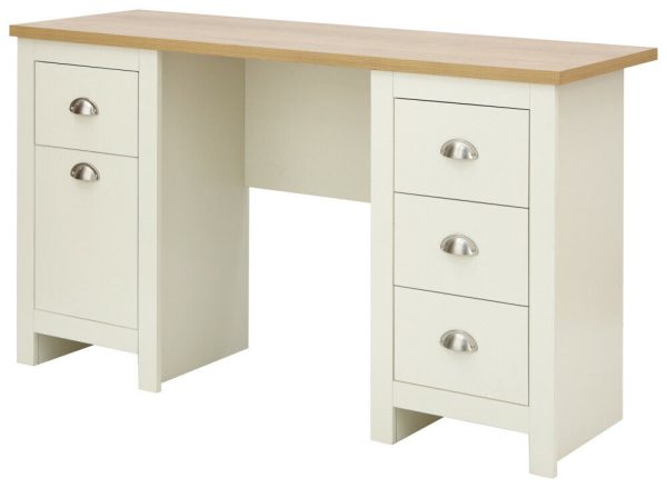 Lancaster bedroom furniture Study Desk Dresser - Cream - Image 4