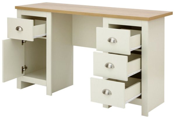 Lancaster bedroom furniture Study Desk Dresser - Cream - Image 5