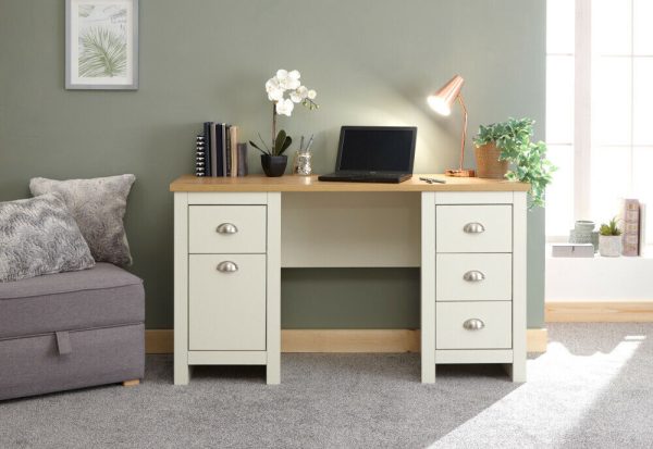 Lancaster bedroom furniture Study Desk Dresser - Cream - Image 10