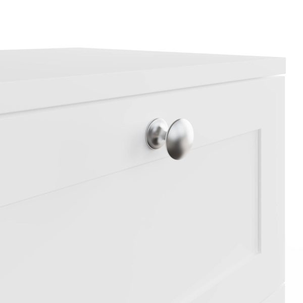 ARTUS 2 DRAWER BEDSIDE CABINET TABLE MATT WHITE - Image 5