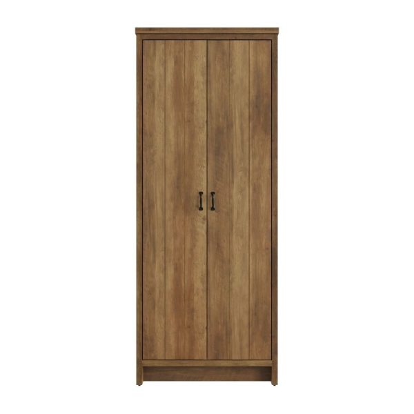 Boston 2 Door Wardrobe Knotty Oak Design bedroom loft studio - Image 4