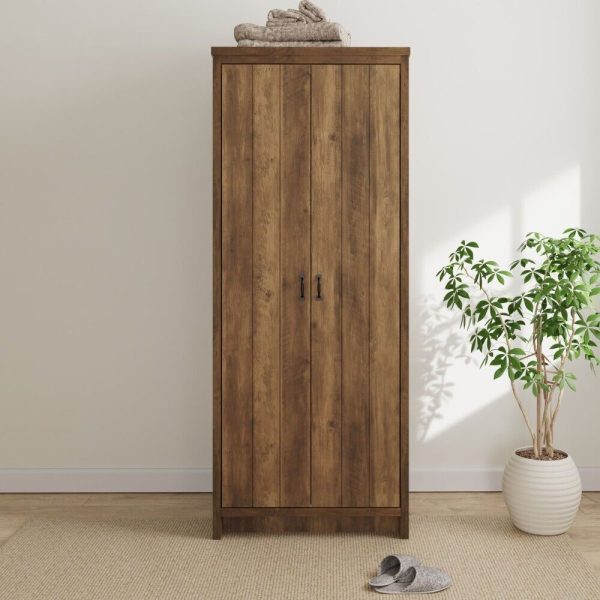 Boston 2 Door Wardrobe Knotty Oak Design bedroom loft studio