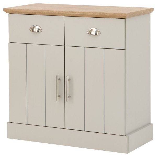 Kendal Compact Sideboard Grey Oak colour top - Image 4