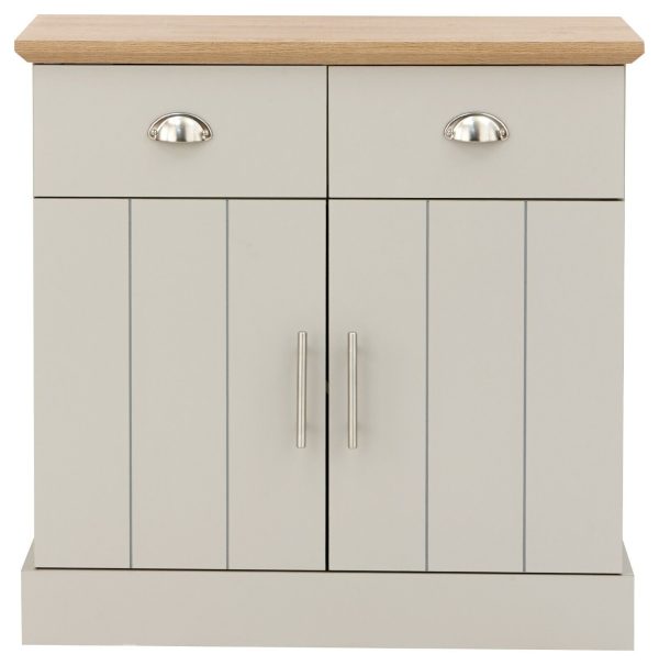 Kendal Compact Sideboard Grey Oak colour top