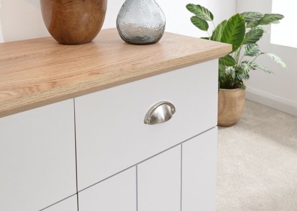 Kendal Compact Sideboard Grey Oak colour top - Image 10