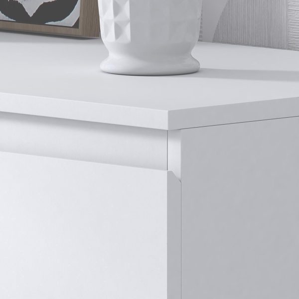 Matt White Chest Of 8 Drawers Bedroom Furniture Scratch Resistant Deep Drawers - Image 4