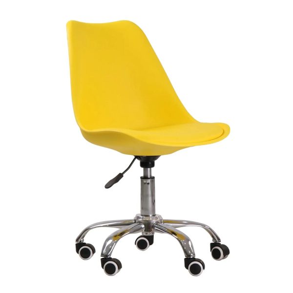 NEW ORSEN YELLOW SWIVEL OFFICE CHAIR STUDY  - New but not original Packaging - Image 3