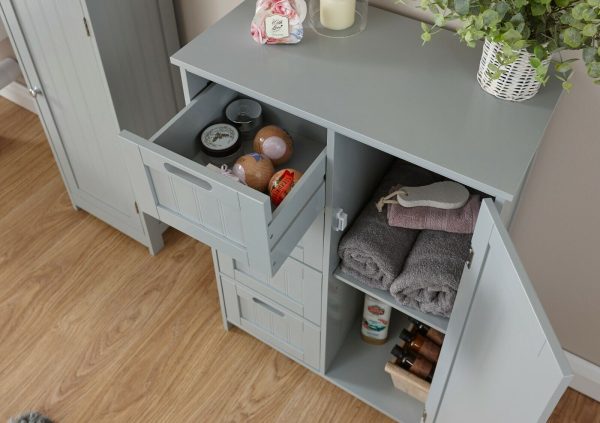 COLONIAL MULTI CABINET GREY - Image 6