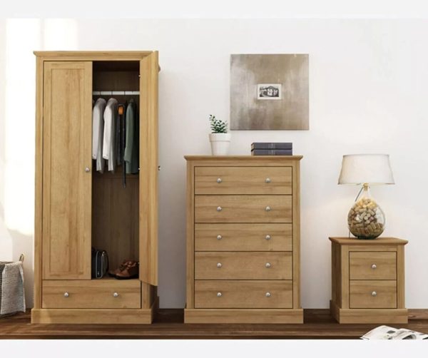 LPD - Devon Oak 5 Drawer Chest Return minor graded - Image 3