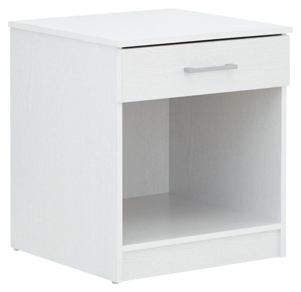 Panama 4 Piece 3 Door Wardrobe Set 2x bed side 3+2 drawer chest of drawers White - Image 12