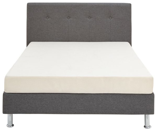 Tucson 4ft 6 Double Grey Hopsack Fabric Bed in a Box strong sturdy - Image 5