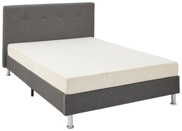 Tucson 4ft 6 Double Grey Hopsack Fabric Bed in a Box strong sturdy - Image 6